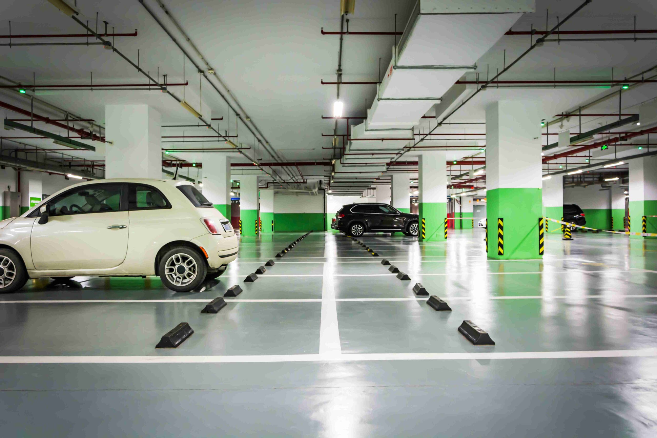 Secure parking space